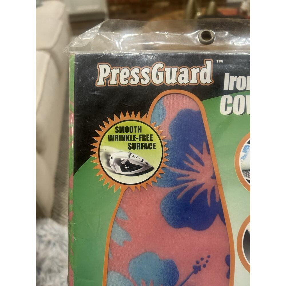 Vtg PressGuard Ironing Board Cover & Pad Pink Hibiscus Hawaiian‎ NEW - Picture 7 of 7